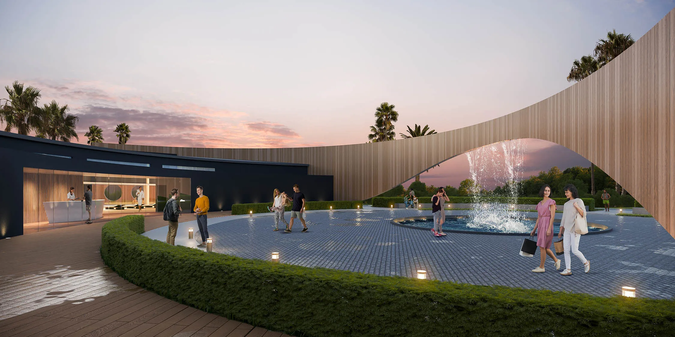 Exterior render Iporá Thermal Park